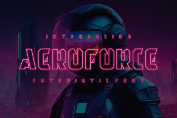 Aeroforce: A Futuristic Display Font for Bold Marketing Campaigns