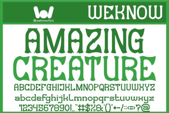 Amazing Creature: A Display Font for Bold Editorial Storytelling