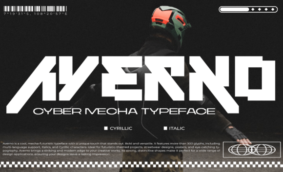 Averno: A Futuristic Display Font for Bold Campaigns
