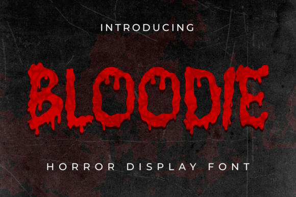 Bloodie: A Chilling Display Typeface for Editorial Design