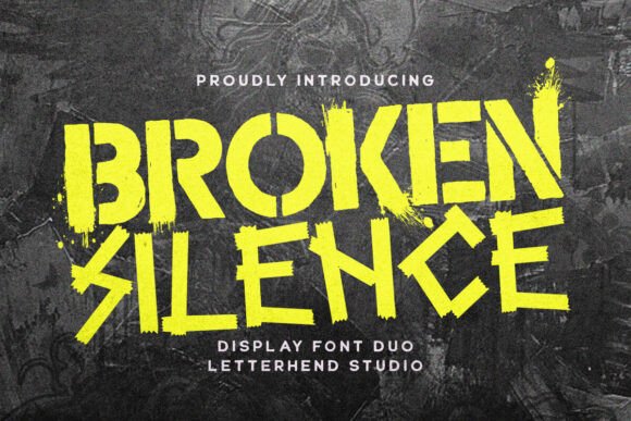 Broken Silence Font: Raw Urban Impact for Web Layouts