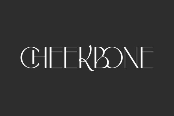 Cheekbone: An Elegant Display Font for Handmade Products