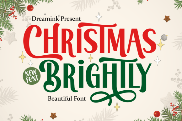 Christmas Brightly: A Display Font for Your Brand