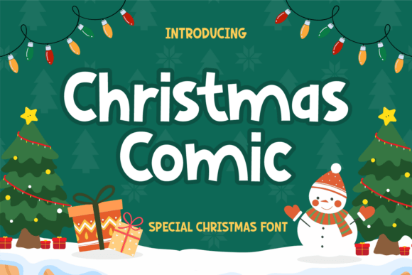 Christmas Comic: A Playful Display Font for Digital Projects