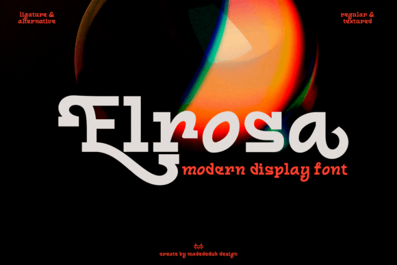 Elrosa: A Display Font Built for Editorial Impact and Readable Design