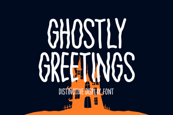 Ghostly Greetings: A Whimsical Display Font for Branding