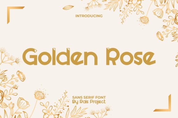 Golden Rose Display Font for Stronger Campaign Messages