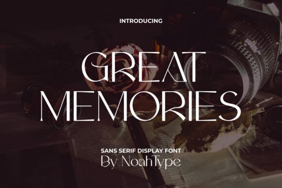 Great Memories Font: A Minimalist Display Typeface for Editorial Design