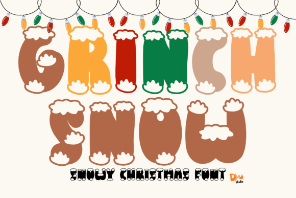 Grinch Snow: A Playful Display Font for Winter Editorial Projects