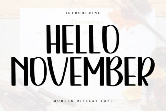 Hello November: A Handwritten Display Font That Makes Campaigns Click