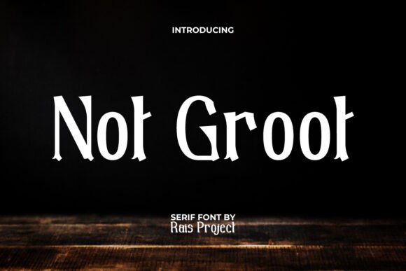 Not Groot: A Playful Serif Display Font for Editorial Design