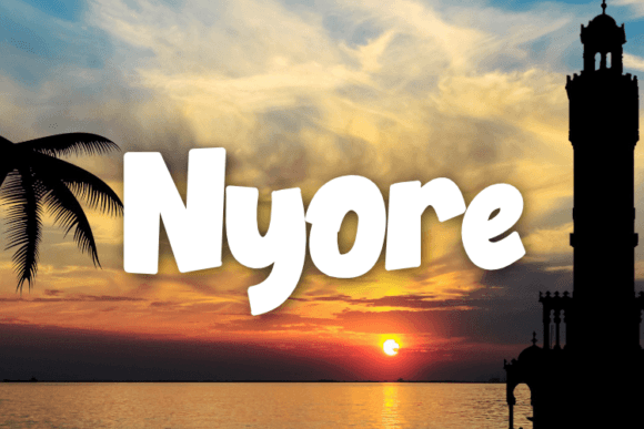Nyore: A Display Font That Brings Editorial Projects to Life