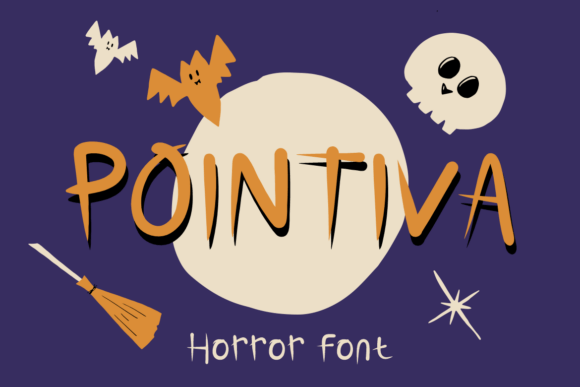 Pointiva: A Horror Font for Handmade Craft Projects