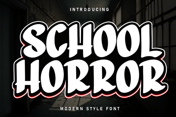 School Horror: A Handwritten Font That Commands Attention