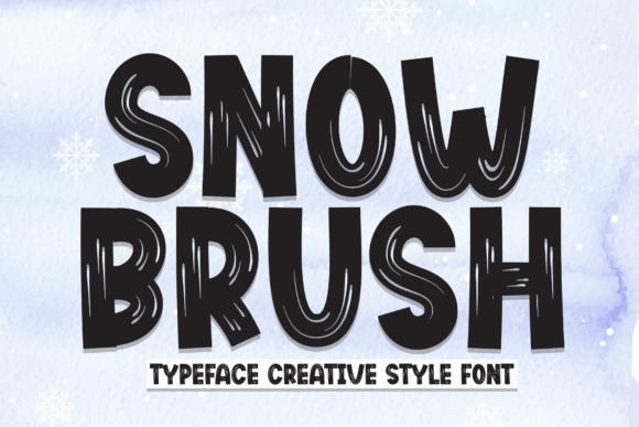 Snow Brush Font: A Display Typeface Built for Bold Digital Campaigns