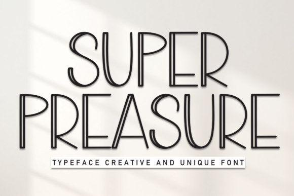 Super Preasure: A Bold Display Font for Handmade Businesses